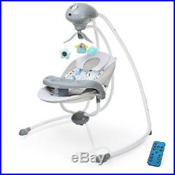 Electric Baby Swing For Infants Boys & Girls With Music / Toy / Remote Control