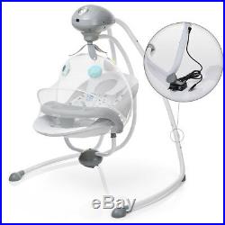 Electric Baby Swing For Infants Boys & Girls With Music / Toy / Remote Control