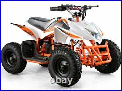 Electric Battery 24V White Four Wheeler Kids Boys Girls Mini Quad ATV Dirt Bike