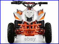 Electric Battery 24V White Four Wheeler Kids Boys Girls Mini Quad ATV Dirt Bike