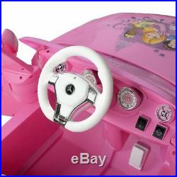 Electric Car For Kids Girls Ride Car Mercedes 6V Remote 3 Speed LED Light Pink