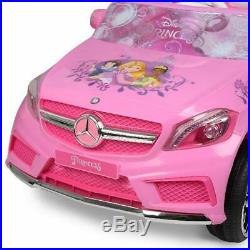 Electric Car For Kids Girls Ride Car Mercedes 6V Remote 3 Speed LED Light Pink