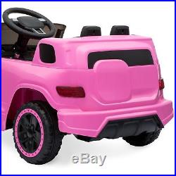 Electric Car For Kids Girls Ride on Car Truck 6V Remote 3 Speed LED Light Pink