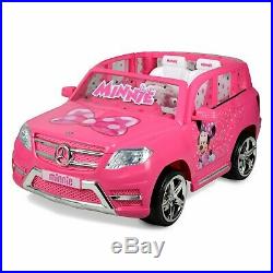 Electric Cars For Kids To Ride On Minnie Mouse Pink Motorized Vehicle 12V SUV