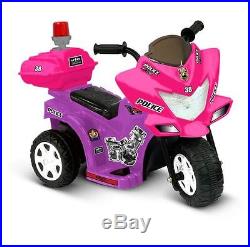 Electric Cars For Kids To Ride On Toys Police Riding Motorcycle Trike 6V Girls