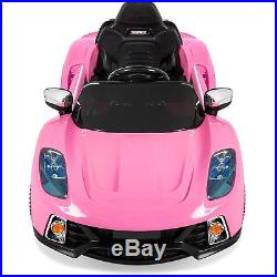 Electric Cars For Kids To Ride Toy Toddler 12V Girls With Music R/C Car Pink NEW