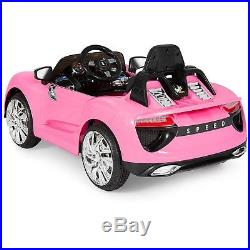 Electric Cars For Kids To Ride Toy Toddler 12V Girls With Music R/C Pink Car NEW