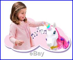 Electric Ride On Toys For Kids Girls Unicorn 12V Indoor Outdoor Christmas Gift