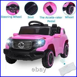 Electric Toy Girl Kids Ride On Car Truck Light with Remote Control 3 Speed Pink