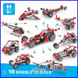 Engino- Inventor STEM Toys, Motorized Race Car Construction Toys for Kids 9+