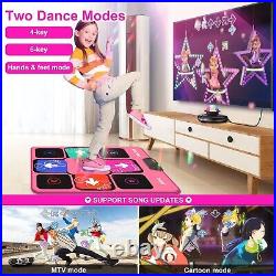 FWFX Kids Dance Game Mat Toys Wireless Music Electronic Dance Mats for Kids