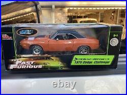 Fast Furious Dodge 1970 Challenger 1/18 Scale Die Cast Racing Champions Unused