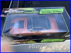 Fast Furious Dodge 1970 Challenger 1/18 Scale Die Cast Racing Champions Unused