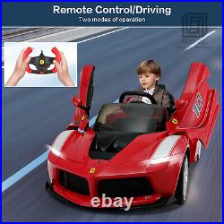 Ferrari LaFerrari Ride On Car 12V Toy with Remote Control for Kids Toddlers