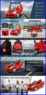 Ferrari LaFerrari Ride On Car 12V Toy with Remote Control for Kids Toddlers