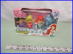 Fisher Price Little People NEW Disney Princess Ariel Sisters dolphin 4 pack toy