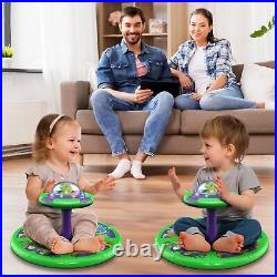 Flooyes Dinosaur Sit and Spin Toys for Toddlers Boys 1 2 3 Years Old, Birthda