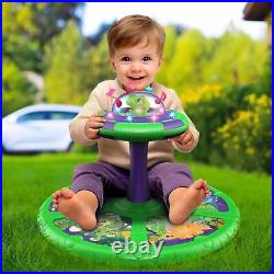 Flooyes Dinosaur Sit and Spin Toys for Toddlers Boys 1 2 3 Years Old, Birthda