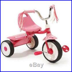 Folding Tricycle Best Bike For Kids Toddlers Girls Trike Pink