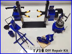 For 1/18 Diorama Car Model Scenery Repair Tool Workshop Set DIY Diorama Lot