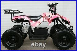 Free Shipping 500W 24V Electric Battery Kids Girls Ride On Quads Pink ATV