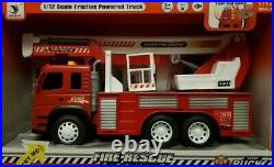 Friction Powered XLarge Fire Engine Truck Toy Lights Sounds Boys Girls Toys 112