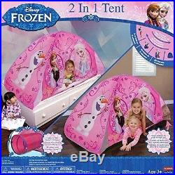 Frozen Kids Indoor Playhouse Princess House Castle Bed Tent Toys Girls Gift Olaf