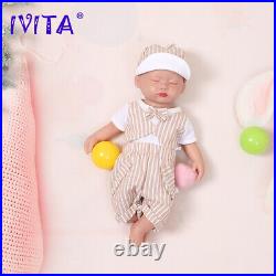 Full Silicone Reborn Doll Eye Closed Realistic Baby Born Alive Toy Black Friday