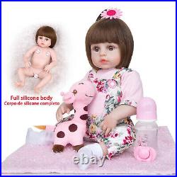 Full Silicone Vinyl Reborn Baby Dolls Fashion Waterproof Doll Baby Toy For Kids