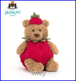 Genuine Bartholomew Bear Strawberry 10.2In Brown Bear Stuffed Toys Girl's Gift