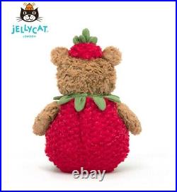 Genuine Bartholomew Bear Strawberry 10.2In Brown Bear Stuffed Toys Girl's Gift