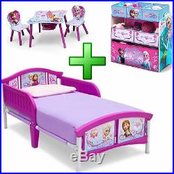 Girl Bedroom Furniture Set Toy Organizer Child Kid Toddler Bed Table Chairs New