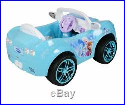 Girls Battery-Powered Ride-On Toys Kids Disney Frozen Convertible Car 6-Volt New