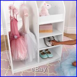 Girls Dress Up Station Pretend Play Toys For Toddler Makeup Indoor Storage Unit