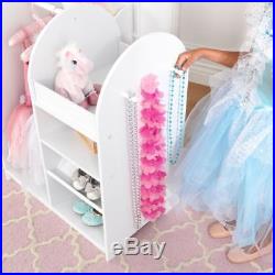 Girls Dress Up Station Pretend Play Toys For Toddler Makeup Indoor Storage Unit