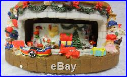 Grandeur Noel Christmas Santa Elfs Toys For Boys & Girls Musical Snow Globe Rare