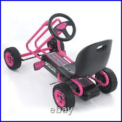 Hauck Lightning Pedal Ride On Go Kart Toys for Boys and Girls, Pink (Used)