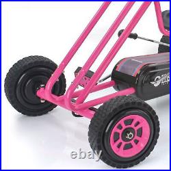 Hauck Lightning Pedal Ride On Go Kart Toys for Boys and Girls, Pink (Used)