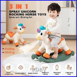 Hi-Tech Unicorn Rocking Riding Horse Toys for Kids, Puzzle Musical Light Educ