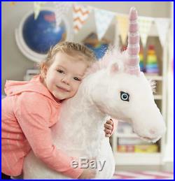 Horse Riding Toys For Girls Big Pony Stuffed Animal Plush Bday Gift Age 3 4 5 6