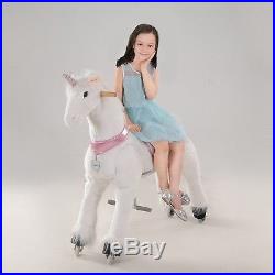 Horseback Riding Toy Rocking Horse For Kids Unicorn For Girls Large 44 UFREE