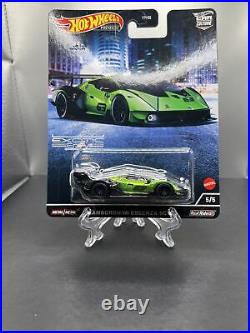 Hot Wheels Premium Exotic Envy Chase 0/5, 5/5 Lamborghini Essenza SCV12 Lot Of 2