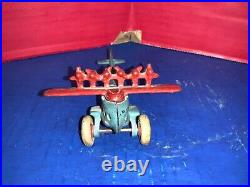Hubely DO-X Cast Iron Airplane Red/Blue