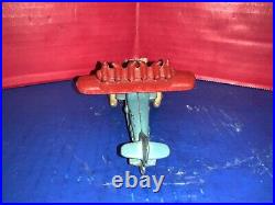 Hubely DO-X Cast Iron Airplane Red/Blue