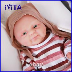 IVITA 14'' Soft Silicone Reborn Doll Newborn Baby Girl Toy Birthday Gift 1800g