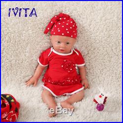 IVITA 19'' Full Body Silicone Reborn Doll Cute Baby GIRL Toy Birthday Gift 3700g