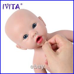 IVITA 19inch 3700g 100% Full Body Silicone Reborn Baby Girl Doll Newborn Toys