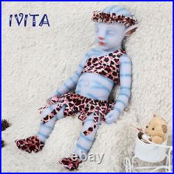 IVITA 20'' Soft Avatar Silicone Reborn Baby Doll Realistic Girl 2900g Toy Gift