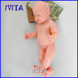 IVITA 23'' Adorable Reborn Baby GIRL Full Body Silicone Doll Kids Playmate Toys