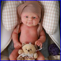 IVITA Full body silicone baby reborn doll, realistic girl baby toy for children